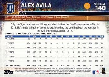 2015 Topps #140 Alex Avila Back