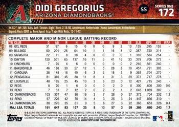 2015 Topps #172 Didi Gregorius Back