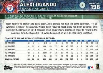 2015 Topps #198 Alexi Ogando Back