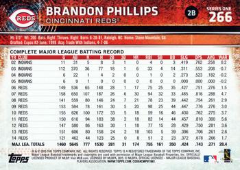 2015 Topps #266 Brandon Phillips Back