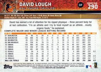 2015 Topps #290 David Lough Back