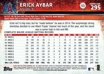 2015 Topps #295 Erick Aybar Back
