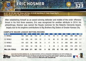 2015 Topps #323 Eric Hosmer Back