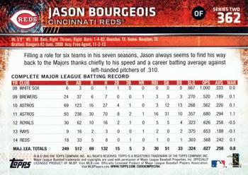 2015 Topps #362 Jason Bourgeois Back