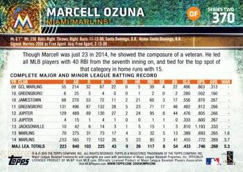 2015 Topps #370 Marcell Ozuna Back