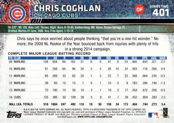 2015 Topps #401 Chris Coghlan Back