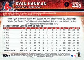 2015 Topps #448 Ryan Hanigan Back
