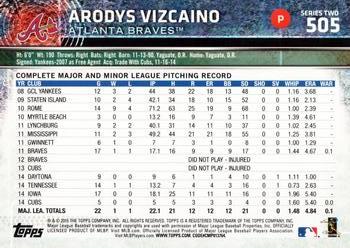 2015 Topps #505 Arodys Vizcaino Back