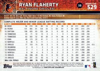 2015 Topps #529 Ryan Flaherty Back
