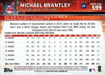 2015 Topps #599 Michael Brantley Back