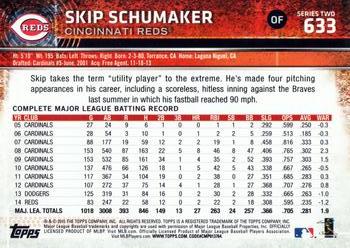 2015 Topps #633 Skip Schumaker Back