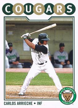 2009 Grandstand Kane County Cougars #16 Carlos Arrieche Front