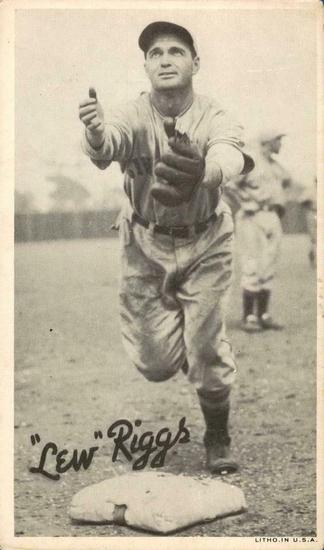 1936 Goudey Wide Pen Premiums (R314 Type 1)  #NNO Lew Riggs Front