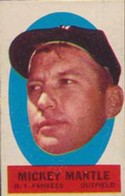 1963 Topps - Peel-Offs #NNO Mickey Mantle Front