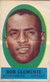 1963 Topps - Peel-Offs #NNO Bob Clemente Front
