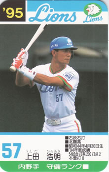 1995 Takara Seibu Lions #57 Hiroaki Ueda Front