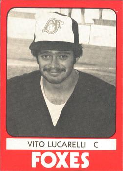 1980 TCMA Appleton Foxes #8 Vito Lucarelli Front