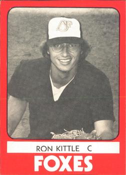 1980 TCMA Appleton Foxes #9 Ron Kittle Front