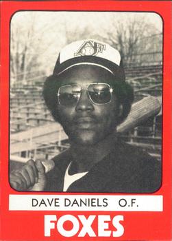 1980 TCMA Appleton Foxes #23 Dave Daniels Front