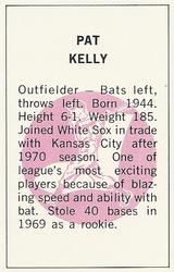 1971 Dell Today's Team Stamps #NNO Pat Kelly Back