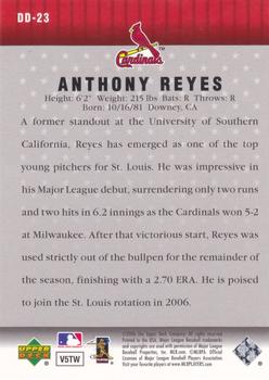 2006 Upper Deck - Diamond Debut #DD-23 Anthony Reyes Back