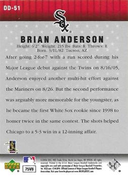 2006 Upper Deck - Diamond Debut #DD-51 Brian Anderson Back