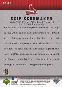 2006 Upper Deck - Diamond Debut #DD-68 Skip Schumaker Back