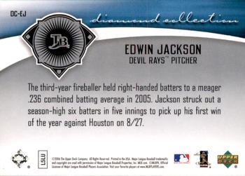 2006 Upper Deck - Diamond Collection #DC-EJ Edwin Jackson Back