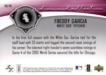 2006 Upper Deck - Diamond Collection #DC-FG Freddy Garcia Back