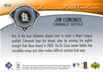 2006 Upper Deck - Diamond Collection #DC-JE Jim Edmonds Back