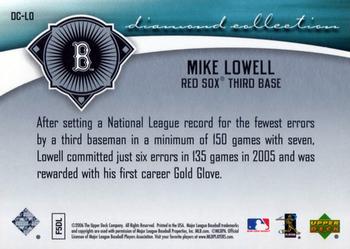 2006 Upper Deck - Diamond Collection #DC-LO Mike Lowell Back