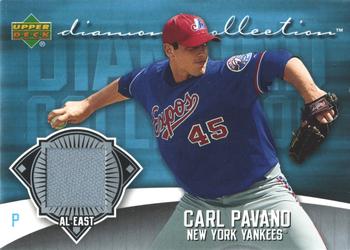 2006 Upper Deck - Diamond Collection Materials #DC-CP Carl Pavano Front