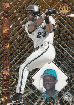 1997 Pacific Prism Invincible #102 Charles Johnson Front