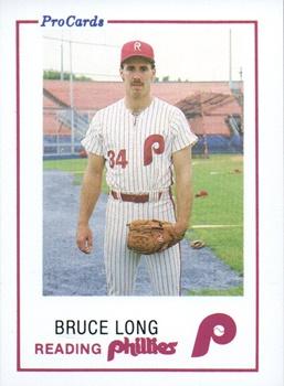 1985 ProCards Reading Phillies #4 Bruce Long Front