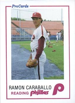1985 ProCards Reading Phillies #5 Ramon Caraballo Front