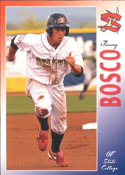 2013 Grandstand State College Spikes #4 Jimmy Bosco Front