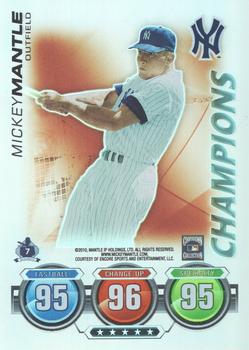 2010 Topps Attax - Champions #NNO Mickey Mantle Front