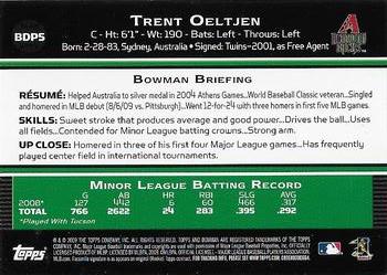 2009 Bowman Draft Picks & Prospects #BDP5 Trent Oeltjen Back
