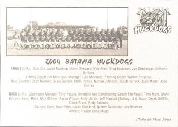 2004 Batavia Muckdogs #NNO Team Photo Back