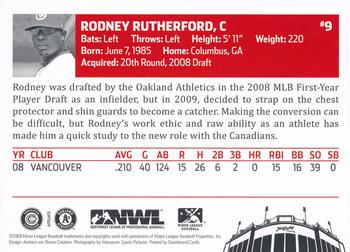 2009 Grandstand Vancouver Canadians #NNO Rodney Rutherford Back