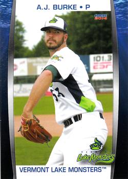 2014 Choice Vermont Lake Monsters #4 A.J. Burke Front