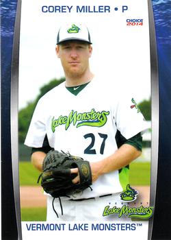 2014 Choice Vermont Lake Monsters #19 Corey Miller Front