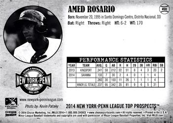 2014 Choice New York-Penn League Top Prospects #8 Amed Rosario Back