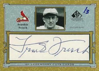2001 SP Legendary Cuts - Autographs #C-FFR Frankie Frisch Front