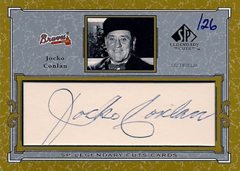 2001 SP Legendary Cuts - Autographs #C-JC Jocko Conlan Front