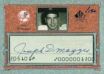 2001 SP Legendary Cuts - Autographs #C-JD2 Joe DiMaggio Front