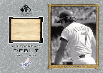 2001 SP Legendary Cuts - Debut Game Bat #B-SY Steve Yeager Front