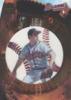 1997 Pacific Prism Invincible - Gate Attractions #GA-19 Greg Maddux Front