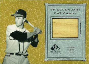 2001 SP Legendary Cuts - Game Bat #B-THO Tommy Holmes Front