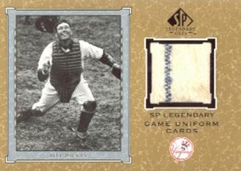 2001 SP Legendary Cuts - Game Jersey #J-BD Bill Dickey Front